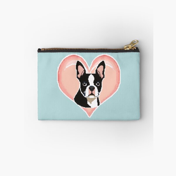 Item preview, Love Bostons (Terriers) Pink Heart frame Pixel designed and sold by Rogue Wizard.