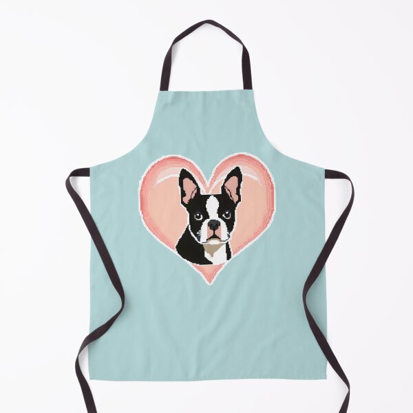 Item preview, Love Bostons (Terriers) Pink Heart frame Pixel designed and sold by Rogue Wizard.