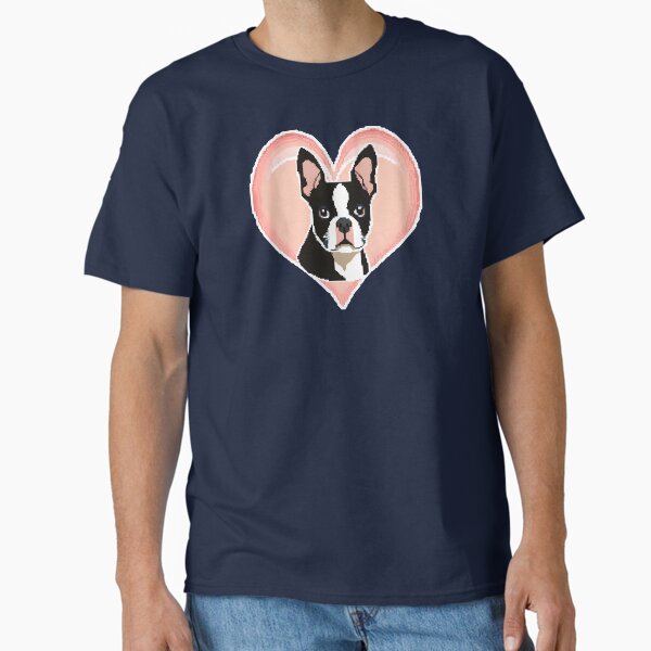 Item preview, Love Bostons (Terriers) Pink Heart frame Pixel designed and sold by Rogue Wizard.