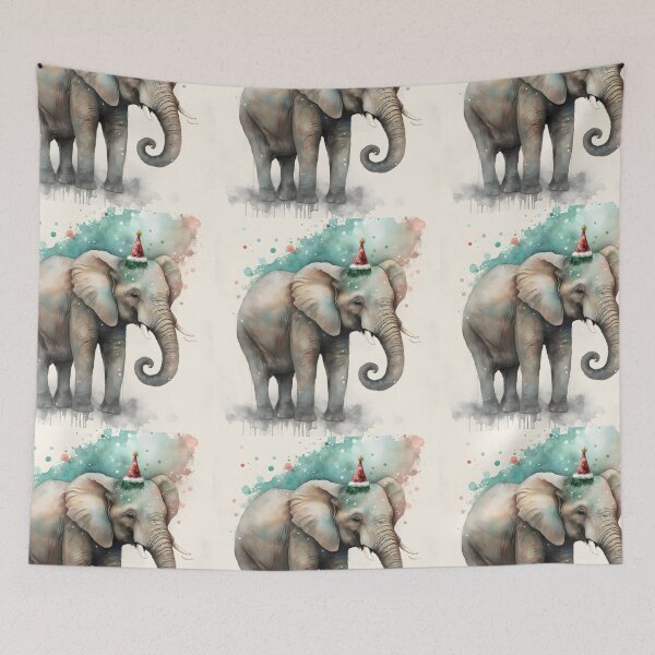 Item preview, Christmas Elephant designed and sold by ElephantVibes.