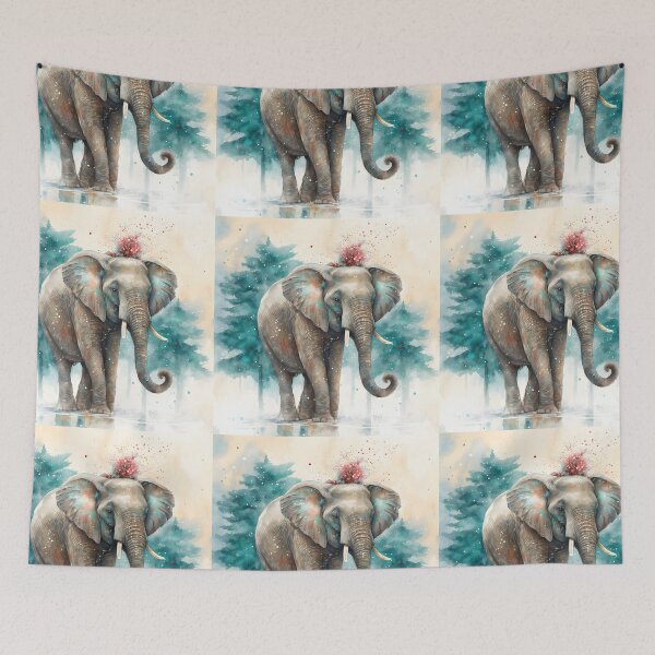 Artikelvorschau, Weihnachtselefant entworfen und verkauft von ElephantVibes.