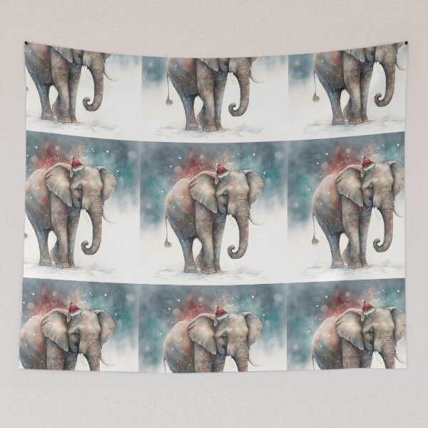 Artikelvorschau, Weihnachtselefant entworfen und verkauft von ElephantVibes.