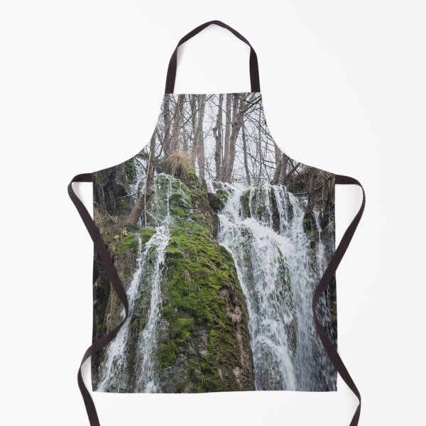 Item preview, Forest Bathing - Splendid Woodland Waterfall with Mossy Rocks designed and sold by Georgia Mizuleva.