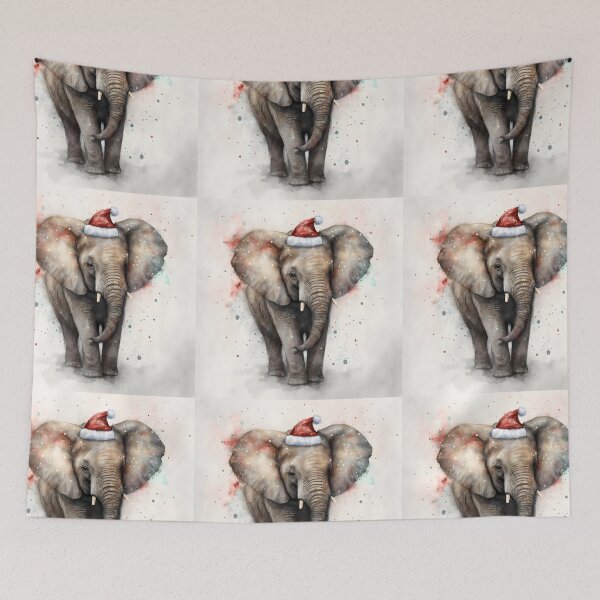Artikelvorschau, Weihnachtselefant entworfen und verkauft von ElephantVibes.