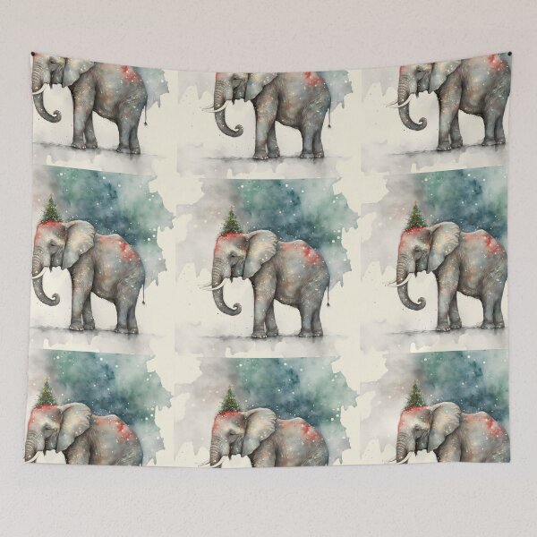 Item preview, Christmas Elephant designed and sold by ElephantVibes.