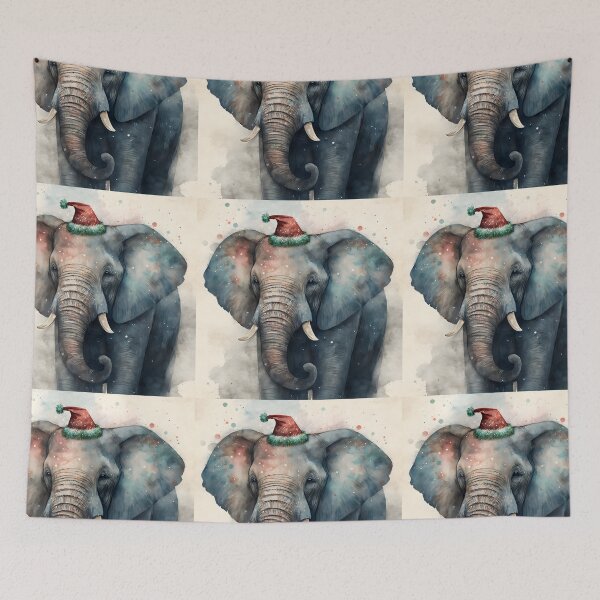 Item preview, Christmas Elephant designed and sold by ElephantVibes.
