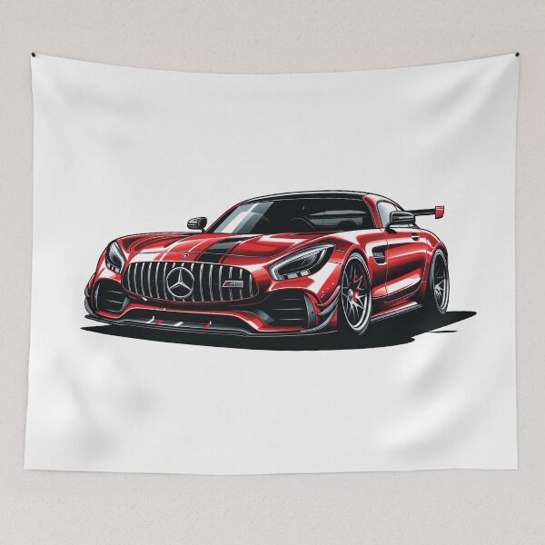 Item preview, Red Mercedes-AMG GT Sticker designed and sold by Random Designs.
