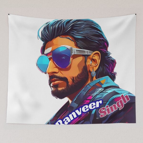 Item preview, Ranveer Singh Bollywood Star - Cyberpunk Image - SoberSips Artwork designed and sold by SoberSips.