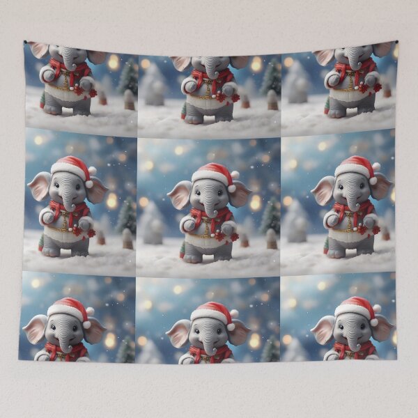 Item preview, Christmas Elephant designed and sold by ElephantVibes.
