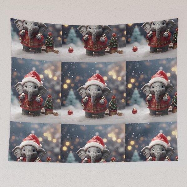 Artikelvorschau, Weihnachtselefant entworfen und verkauft von ElephantVibes.