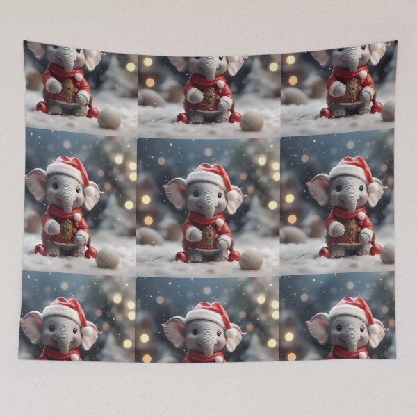 Item preview, Christmas Elephant designed and sold by ElephantVibes.