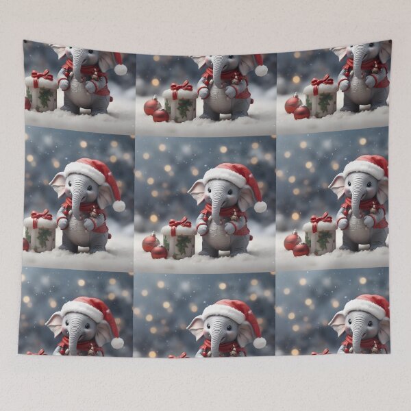 Artikelvorschau, Weihnachtselefant entworfen und verkauft von ElephantVibes.