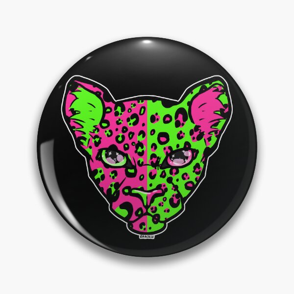 Item preview, Electric Split Leopard Print (Pink and Green) designed and sold by JanGrackle.