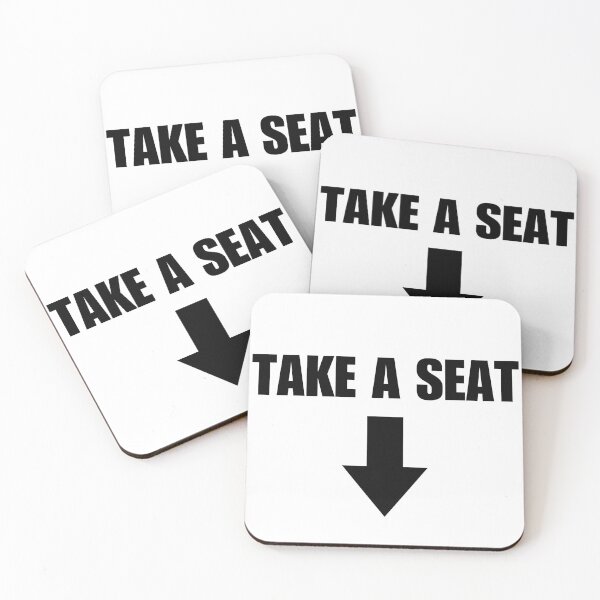 Item preview, TAKE A SEAT - DOWN ARROW designed and sold by boy with brain.
