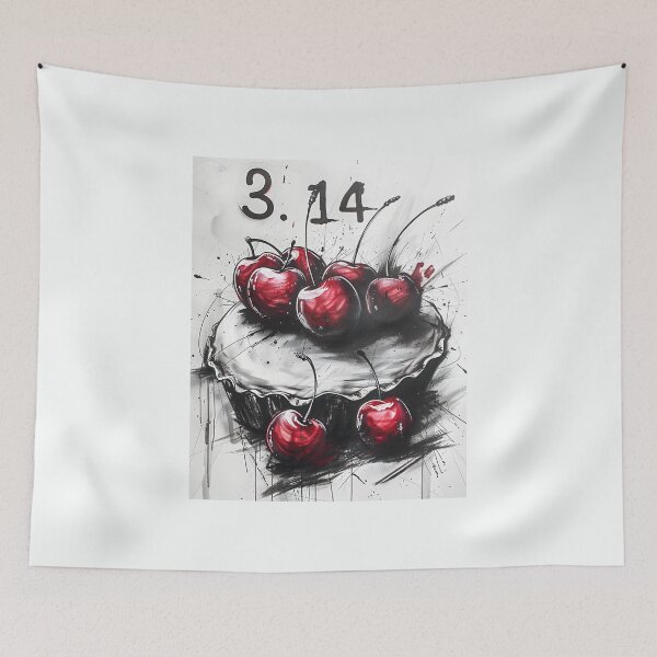 Item preview, Rococo Radiance- Cherishing 3.14 in the Elegance of Cherry PIE Art Generative AI designed and sold by OlfactoART Studio.