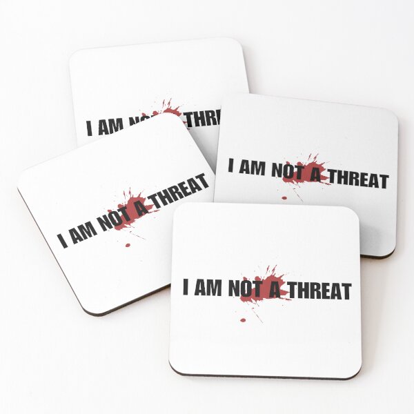 Item preview, I AM NOT A THREAT - impact w/ blood splatter designed and sold by boy with brain.