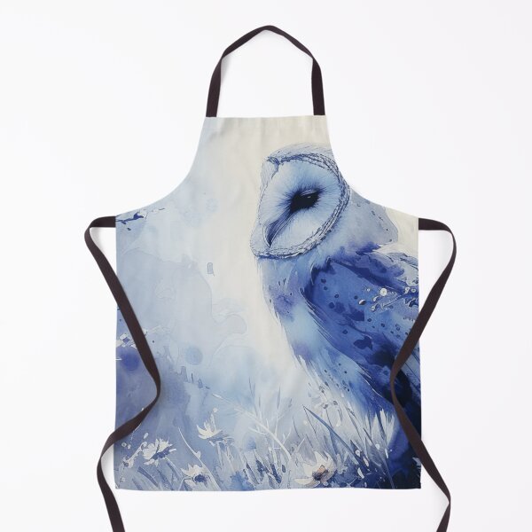 Item preview, Blue Floral Barn Owl Illustration designed and sold by TheAnimalZ00.