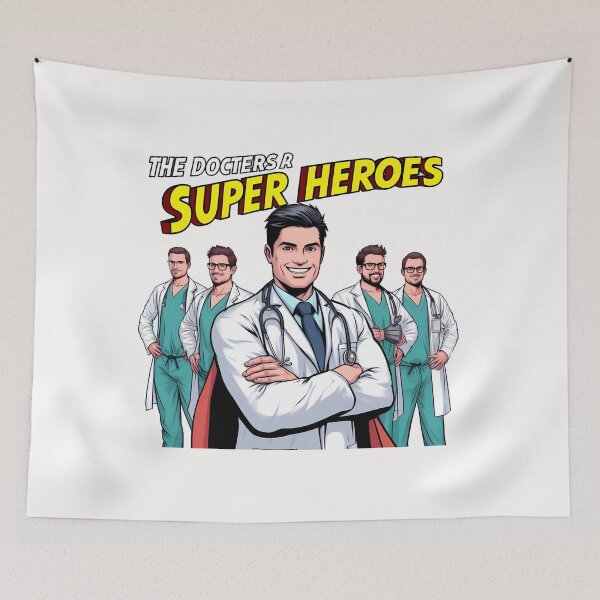 Item preview, Doctors Are Super Heroes designed and sold by Tamer ⭐⭐⭐⭐⭐.
