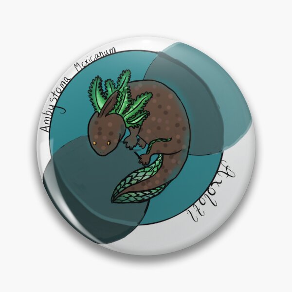 Item preview, Brown and Green Axolotl designed and sold by The Menagerie .