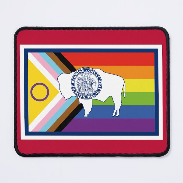 Item preview, State of Wyoming Intersex Inclusive Progress Pride Flag designed and sold by WokeBespoke.