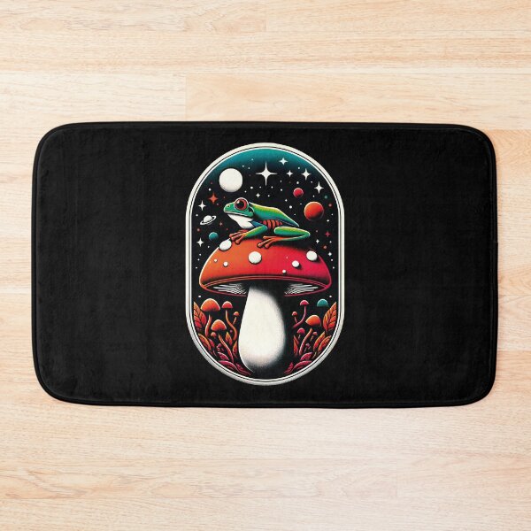 Item preview, frog mushroom psychedelic T-shirt Cosmic designed and sold by PrintyArts.