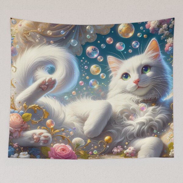 Item preview, Rococo Reverie: A Cat's Whimsical Dreamscape designed and sold by DeenaDee.
