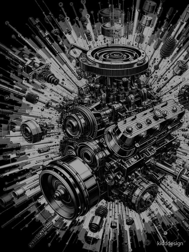Thumbnail 4 of 4, Samsung Galaxy Phone Case, Exploding Engine designed and sold by Mr. Kidz LLC.