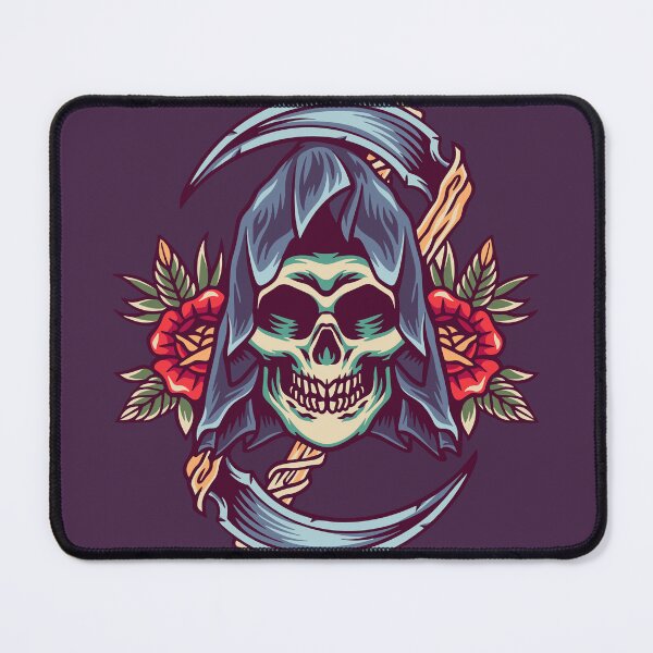 Item preview, Retro Grim Reaper Skull Head designed and sold by The Qash.
