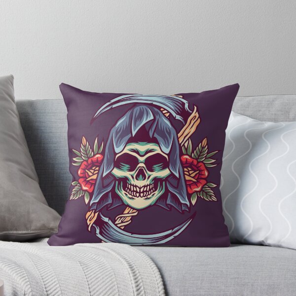 Item preview, Retro Grim Reaper Skull Head designed and sold by The  Qash.