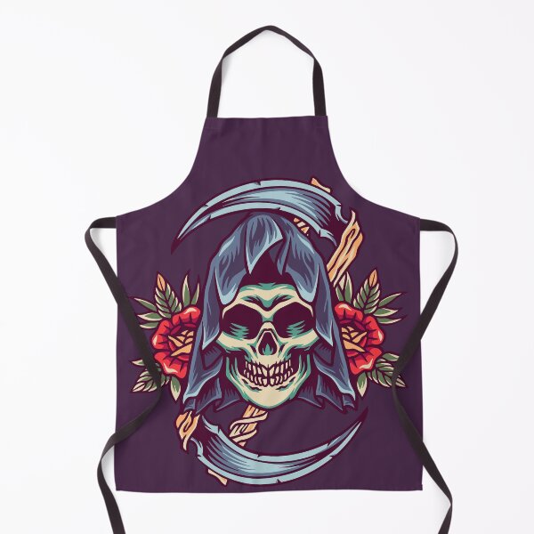 Item preview, Retro Grim Reaper Skull Head designed and sold by The Qash.