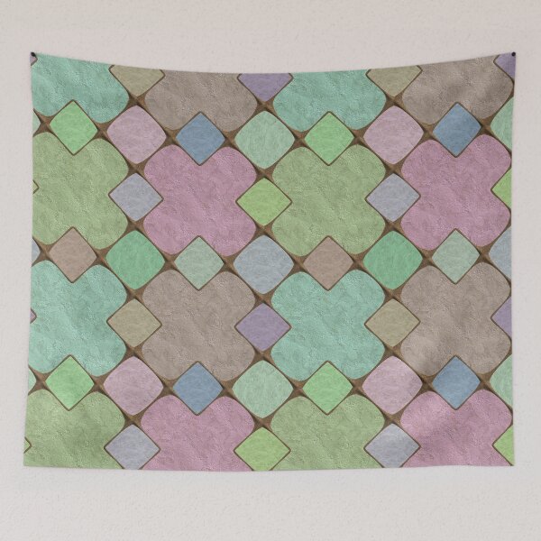 Item preview, Colorful Kaleidoscope Pattern with Pink Center Star designed and sold by gallofoto.