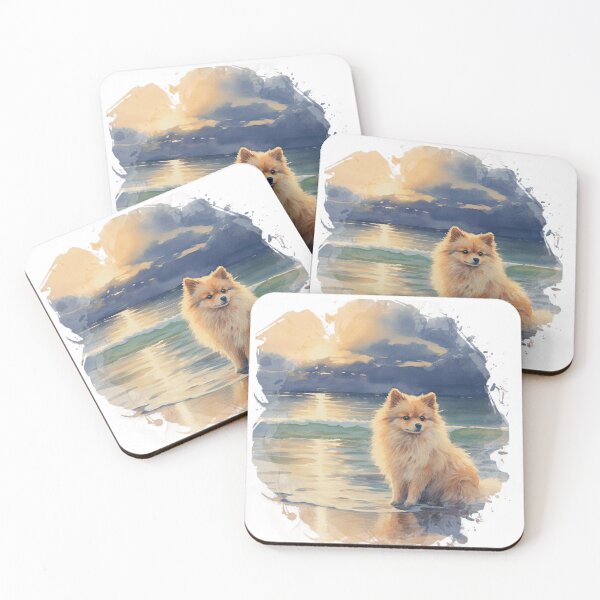 Item preview, Pomeranian At The Beach designed and sold by TheAnimalZ00.