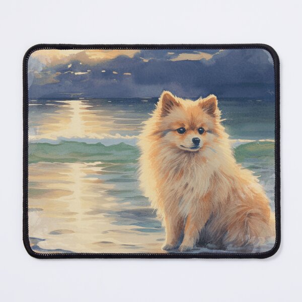 Item preview, Pomeranian At The Beach designed and sold by TheAnimalZ00.