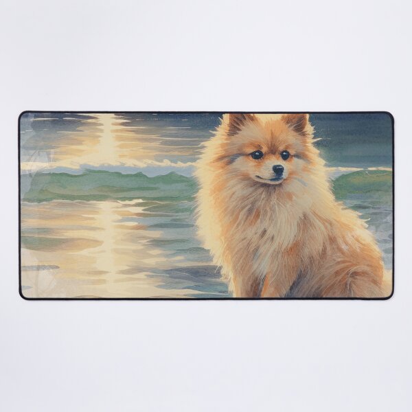Item preview, Pomeranian At The Beach designed and sold by TheAnimalZ00.