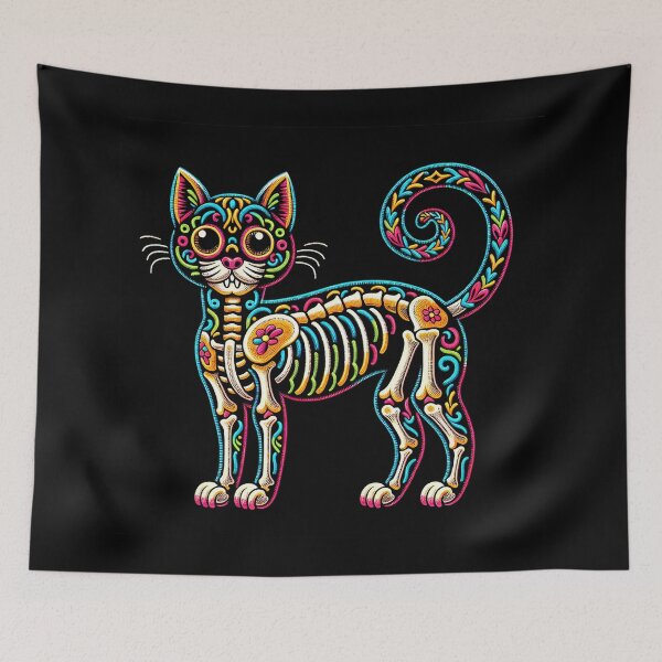 Item preview, Shapeshifting Ghostly Skull Cat designed and sold by zzz888.