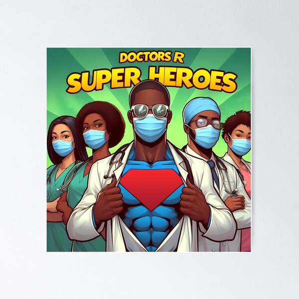 Item preview, Doctors Are Super Heroes designed and sold by Tamer ⭐⭐⭐⭐⭐.