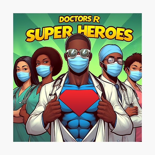 Item preview, Los médicos son superhéroes designed and sold by Tamer ⭐⭐⭐⭐⭐.