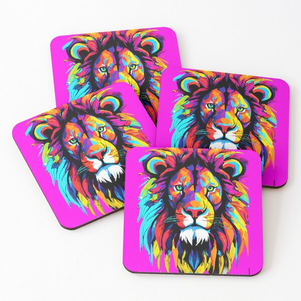 Item preview, Multicolored lion designed and sold by UZRWRLD .