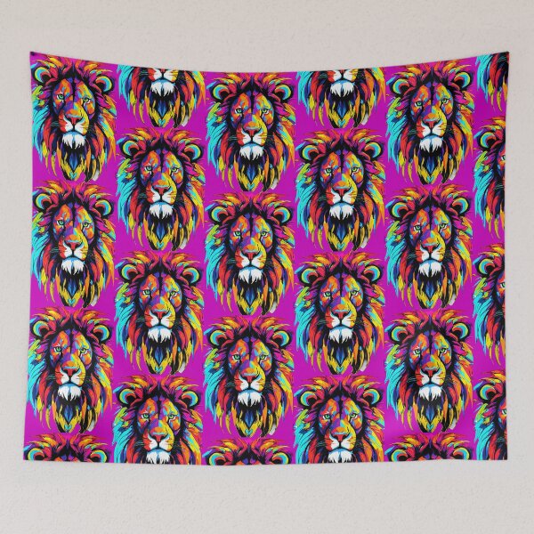 Item preview, Multicolored lion designed and sold by UZRWRLD .