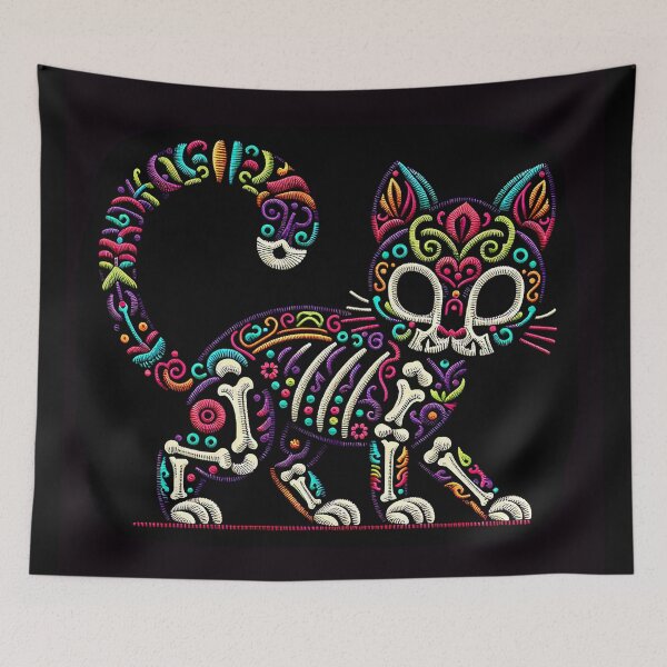 Item preview, Transformed Ghostly Skull Cat designed and sold by zzz888.