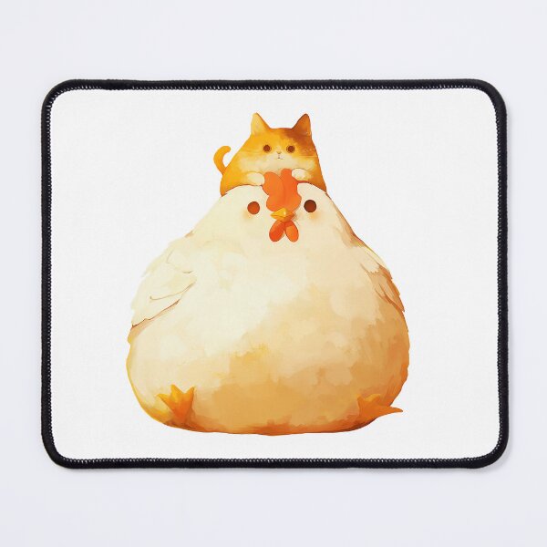 Item preview, Cat on Chicken Cartoon designed and sold by Bwittaya.