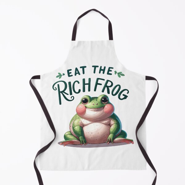 Item preview, Eat The Rich Frog-Dismantle The Patriarchy Frog-funny cute green frog designed and sold by toobel.