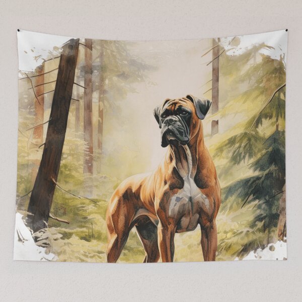 Item preview, Forest Boxer Illustration designed and sold by TheAnimalZ00.