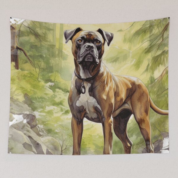 Item preview, Boxer Dog In The Forest  designed and sold by TheAnimalZ00.