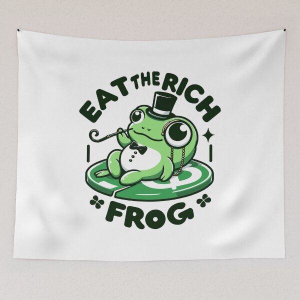 Item preview, Eat The Rich Frog designed and sold by toobel.