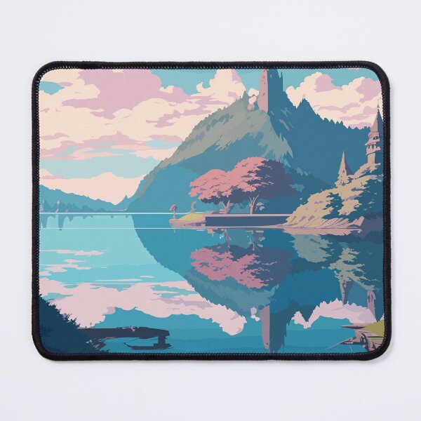 Item preview, lake mountain blue sky designed and sold by Sevens777.