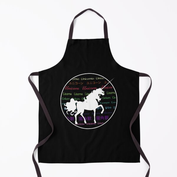 Item preview, White Unicorn in circle color text different languages designed and sold by alexmenar.