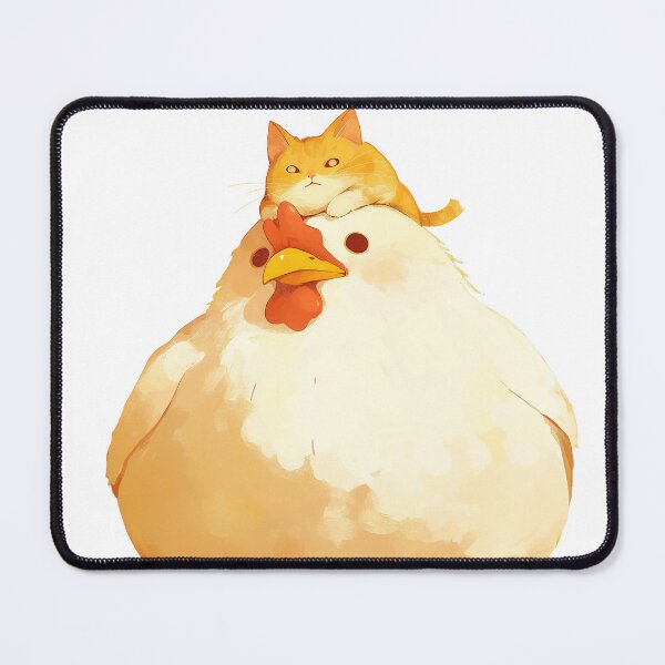 Item preview, Cat on Chicken Cartoon designed and sold by Bwittaya.