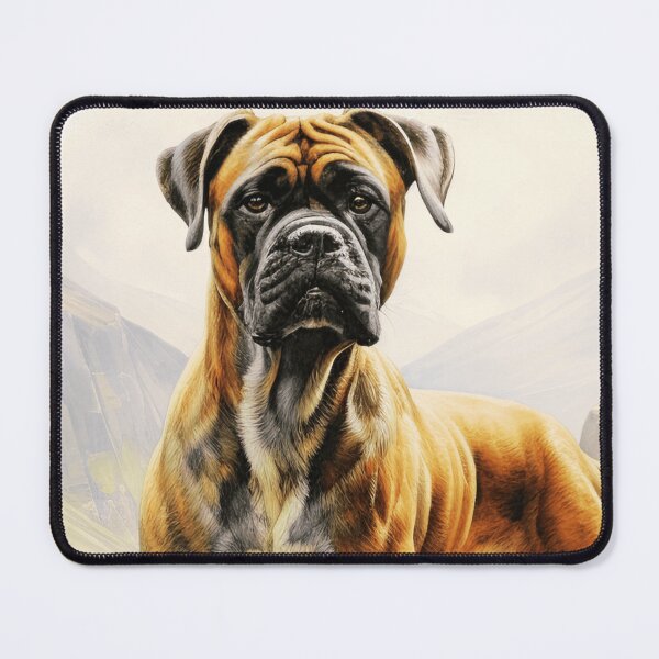 Item preview, Watercolor Boxer Dog Illustration designed and sold by TheAnimalZ00.