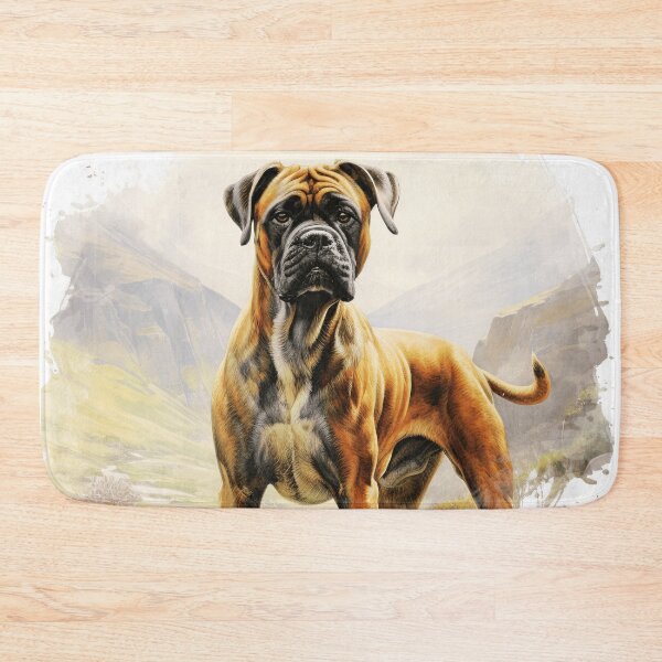 Item preview, Watercolor Boxer Dog Illustration designed and sold by TheAnimalZ00.
